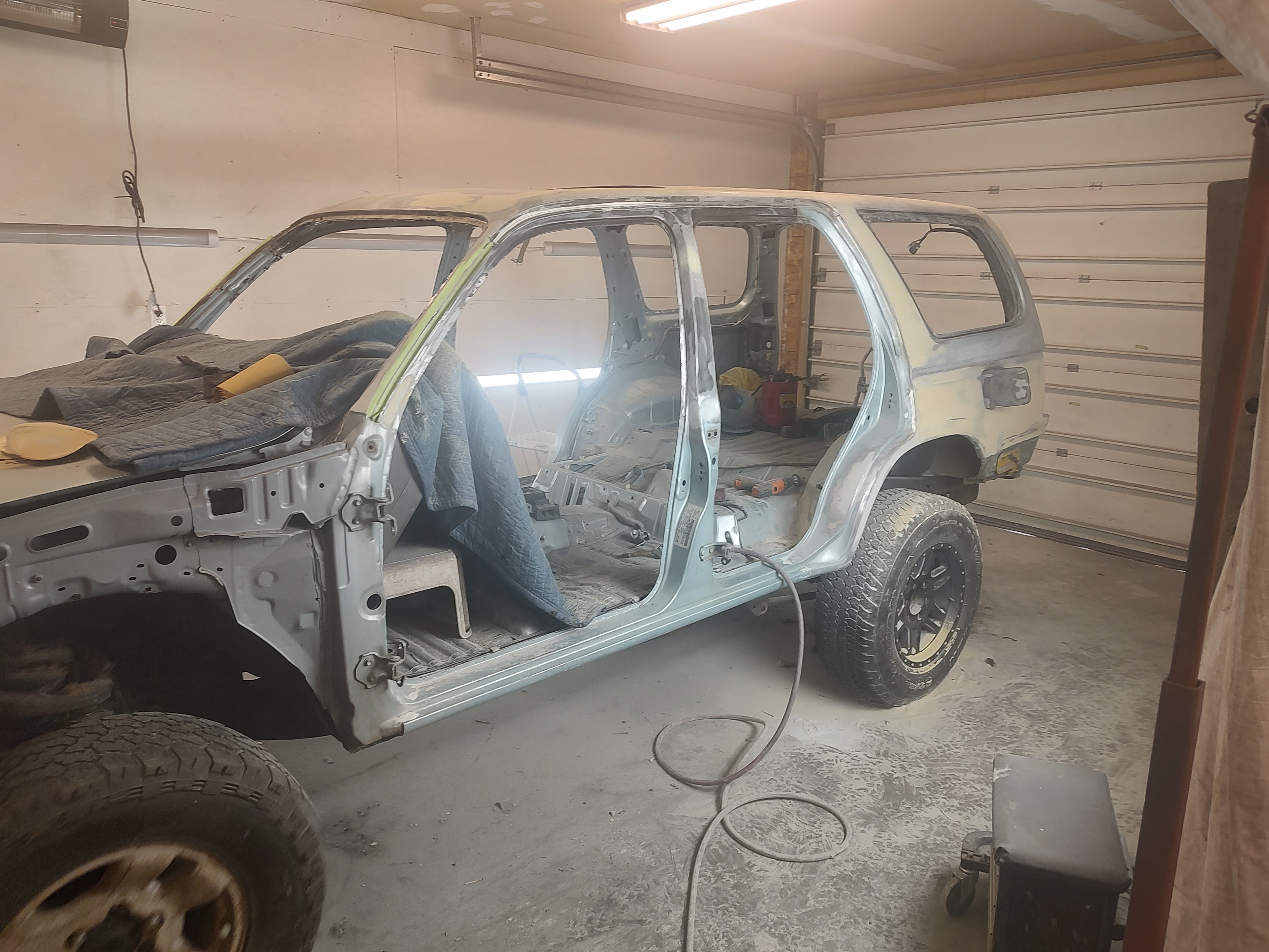 Stripped to bare shell